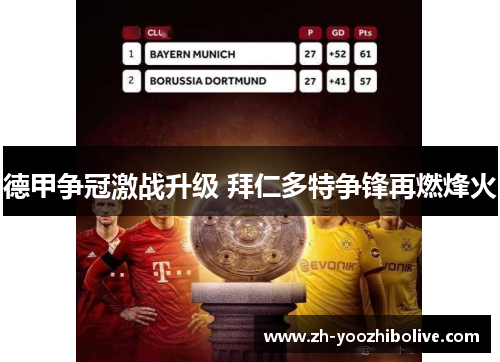 德甲争冠激战升级 拜仁多特争锋再燃烽火